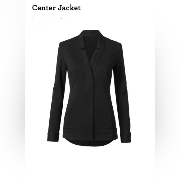 CABI CENTER JACKET BLACK KNIT BLAZER STYLED WORKWEAR SIZE MEDIUM - Picture 3 of 17